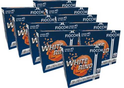 Fiocchi 12Ga 2.75" 7.5 Case Lt 250Rd 1250Fps 1-1/8Oz WHITE Rhino