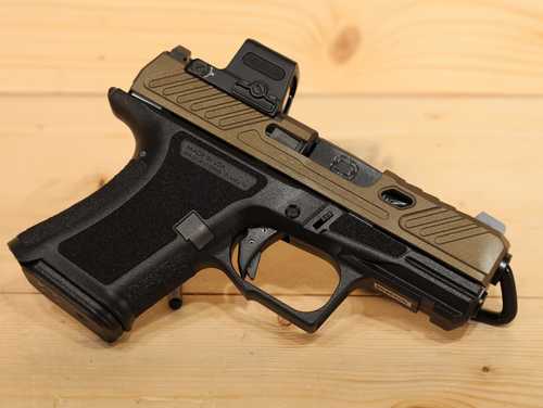 Shadow Systems CR920 Elite Optic Semi-Automatic Pistol 9mm Luger 3.41" Barrel (1)-13Rd & (1)-10Rd Magazines Holosun EPSC Included Bronze Slide Black Polymer Finish