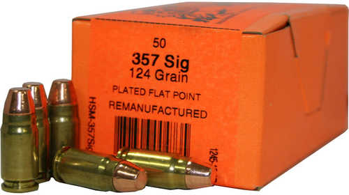 357 Sig 50 Rounds Ammunition HSM 124 Grain FMJ