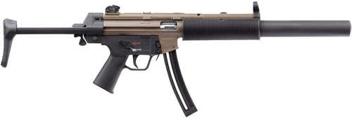 <span style="font-weight:bolder; ">Heckler</span> & Koch MP5 Semi-Automatic Rifle .22 Long 16.1" Barrel (1)-10rd Magazine Collapsible Synthetic Stock Flat Dark Earth Black Finish