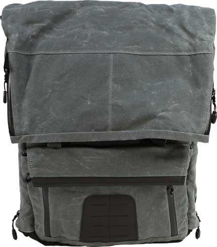Grey Ghost Precision Gypsy Backpack Charcoal Waxed Canvas 19"x16"x4.5" 6025-GRY