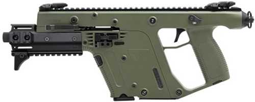 Kriss USA Vector SDP Enhanced Semi-Automatic Pistol 9mm Luger 6.5" Barrel (1)-17Rd Magazine Low Profile Flip Sights OD Green Polymer Finish