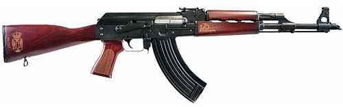 Zastava ZPAPM70 170th Semi-Automatic Rifle 7.62x39mm 16.3" Barrel (1)-30Rd Magazine Red Hardwood Stock Blued Finish