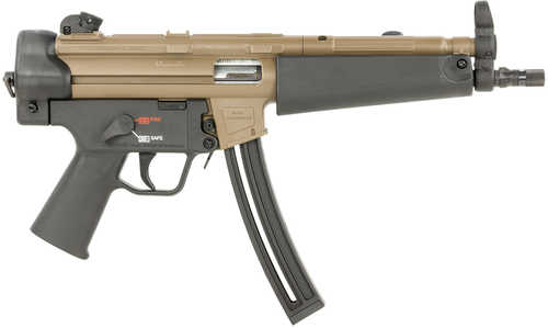 Heckler & Koch MP5 Semi-Automatic Pistol .22 Long Rifle 8.5" Barrel (1)-10Rd Magazine Black Polymer Grips Flat Dark Earth Finish