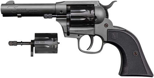 Diamondback Sidekick Double/Single <span style="font-weight:bolder; ">Action</span> Revolver 22 LR/22 WMR 4.5" Barrel 9 Round Capacity Checkered Polymer Grips Dark Gray Cerakote Finish