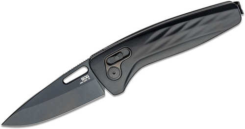 S.o.g Sog12730357 One-zero Xr 3.10" Folding Plain Black Chrome Cryo Cpm S35vn Steel Blade Sculpted Aluminum Handle
