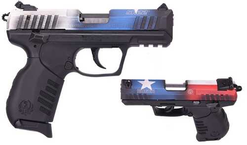 Ruger SR22 Semi-Automatic Pistol .22 Long Rifle 3.5" Barrel (1)-10Rd Magazine Cerakote Texas Flag Pattern Applied Finish