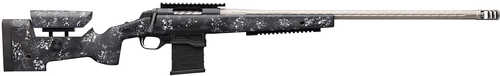 Browning X-Bolt Target Pro McMillan Bolt Action Rifle 6.5 Creedmoor 26" Gray Barrel (1)-10Rd Magazine Matte Black With & White Splatter Stock Blued Finish