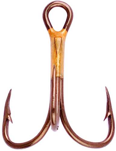 Eagle Claw Fishing Tackle Hook Bronze Treble 10/ctn 374A-6