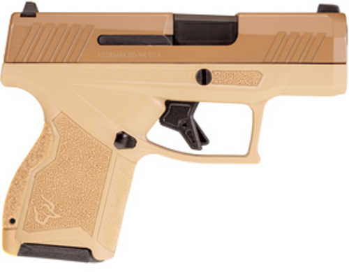 Taurus GX4 Compact Semi-Automatic Pistol 9mm Luger 3" Barrel (2)-11Rd Magazines Brown Slide Tan Finish