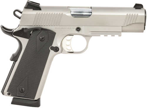Tisas 1911 Carry Semi-Automatic Pistol .45 ACP 4.25" Barrel (2)-8Rd Magazines Black Overmolded Grips Stainless Finish