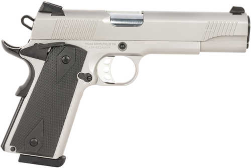 SDS Imports Tisas 1911 Duty Semi-Automatic Pistol .45 ACP 5" Black Cold Hammer Forged Barrel (2)-8Rd Magazines Overmolded Grips Satin Stainless Finish