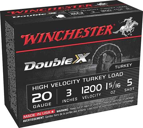 Winchester Double-x Turkey Load 20 ga 3" #5 10 Rounds Ammunition Sth2035