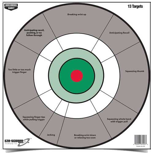 Birchwood Casey Eze-Scorer Training Target 12" Handgun, Per 13 Md: 37245