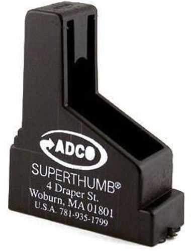 ADCO Arms Super Thumb Mag Loader Black Finish Fits Single Stack 380 ACP Magazines Bersa Thunder beretta 85/Pico Ruger LC