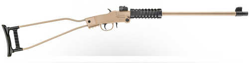 Chiappa Firearms Little Badger Break Open Rifle .22 Long 16.5" Barrel Round Capacity Wire Frame Stock Desert Sand Cerakote Metal Finish