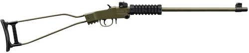 Chiappa Firearms Little Badger Break Open Rifle .22 Long 16.5" Barrel Round Capacity Underfolding Stock OD Green Metal Finish