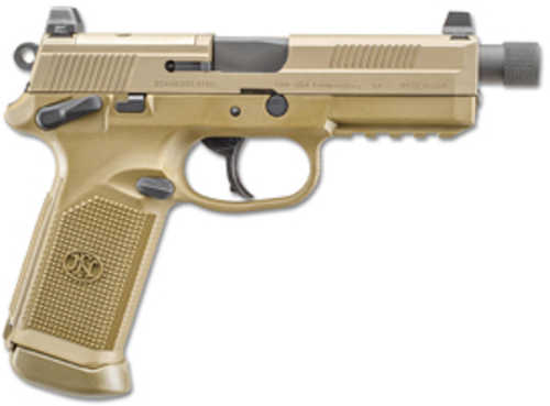 FN America FNX-45 Tactical Semi-Automatic Pistol .45 ACP 5.3" Barrel (5)-10Rd Magazines Optics Ready Flat Dark Earth Polymer Finish