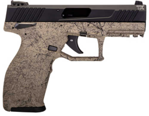 Taurus TX22 Striker Fired Semi-Automatic Pistol .22 Long Rifle 4.1" Barrel (2)-16Rd Magazines Black Slide Flat Dark Earth Splatter Finish