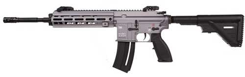 <span style="font-weight:bolder; ">Heckler</span> & Koch HK416 Semi-Automatic Rifle .22 Long 16.1" Barrel (1)-20Rd Magazine Adjustable Sights Black Stock Gray Finish
