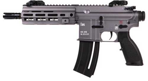 <span style="font-weight:bolder; ">Heckler</span> & Koch HK416 Semi-Automatic Pistol .22 Long Rifle 8.5" Barrel (1)-20Rd Magazine Adjustable Sights Gray Finish