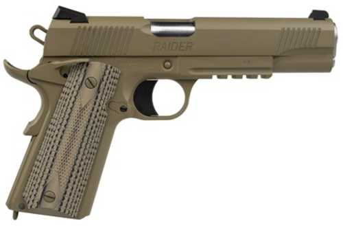 Tisas 1911 Raider Single Action Semi-Automatic Pistol .45 ACP 5" Barrel (2)-8Rd Magazines 3 Dot Novak Style Sights Flat Dark Earth Cerakote Finish