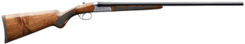 Charles Daly 500 Engraved Side By Shotgun .410 Gauge 3" Chamber 26" Barrel Round Capacity Walnut Stock With Checkered Pattern Blued Finish