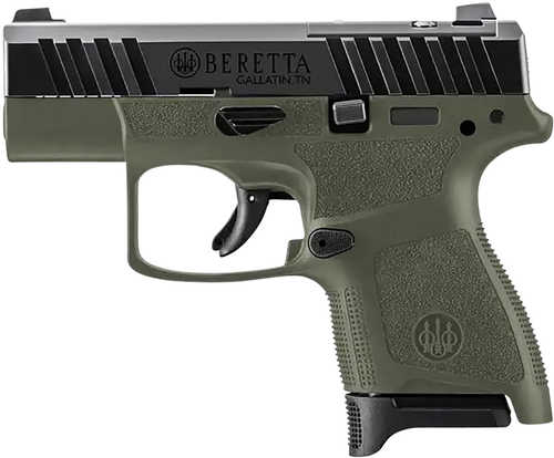 Beretta APX A1 Carry Semi-Automatic Pistol 9mm Luger 3" Barrel (1)-8Rd Magazine Black Slide OD Green Polymer Finish
