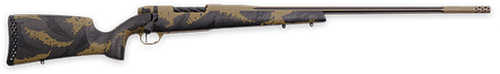 <span style="font-weight:bolder; ">Weatherby</span> Mark V Apex Bolt Action Rifle .338<span style="font-weight:bolder; ">-378</span> <span style="font-weight:bolder; ">Magnum</span> 28" Barrel Round Capacity Carbon Fiber With Tan/brown Sponge Pattern Accents Cerakote Finish