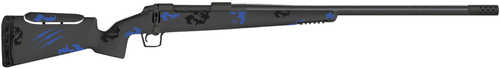 Fierce Firearms Carbon Rival FP 7mm PRC 3+1 Capacity (Hinged Floor Plate) 24" C3 Fiber Black Steel Rec Battle Blue Camo Stock with Adj. Cheek Piece Radial TI Muzzle Brake Bix & Andy Trigger