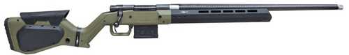Howa M1500 Hera H7 Bolt Action Rifle 6.5 Creedmoor 24" Barrel (2)-5Rd Magazine OD Green H7 Chassis Synttetic Stock Matte Blued Finish