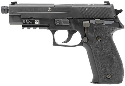 Sig Sauer P226 MK-25 Semi-Automatic Pistol 9mm Luger 5" Barrel (2)-15Rd Magazines SIGLite Night Sights Black Finish