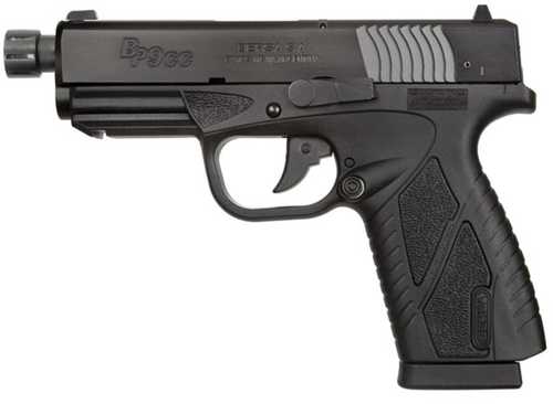 Bersa BP9 Concealed Carry Double Action Only Semi-Automatic 9mm Luger 3.3" Barrel (2)-8Rd Magaizne Adjustable Sights Black Polymer Finish