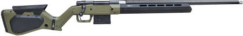 Howa M1500 Hera Bolt Action Rifle .308 Winchester 24" Barrel (1)-5Rd Magazine Green Synthetic H7 Chassis Stock Black Finish