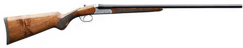 Click to see larger image. Charles Daly 500 Break Open Side By Shotgun .410 Gauge 3" Chamber 26" Barrel Round Capacity Hand Oiled Checkered Walnut Stock & Forend Engraved Silver Receiver Gloss Blued Finish