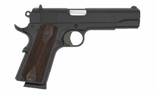 SDS Tisas 1911A1 Stakeout Semi-Automatic Pistol .45 ACP 5" Barrel (2)-8Rd Magazines Fixed Sights Turkish Walnut Grips Black Cerakote Finish