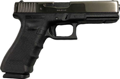 Glock G17 Gen4 Semi-Automatic Pistol 9mm Luger 4.49" Barrel (1)-17Rd Magazine Polished Stainless PVD Slide Black Polymer Finish