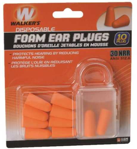 Walkers Game Ear / GSM Outdoors Foam Plugs 10 Pack Md: GWP-FP5PK