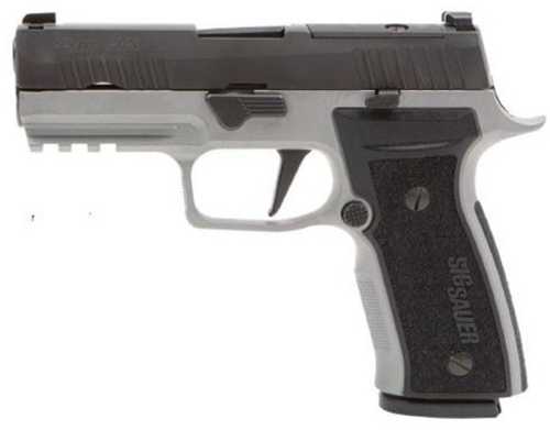 Sig Sauer P320 AXG Semi-Automatic Pistol 9mm Luger 3.9" Barrel (2)-10Rd Magazines Black Slide And Grips Silver Finish