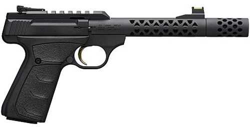 Browning Buck Mark + Vision Triad Semi-Automatic Pistol .22 Long Rifle 5.5" Barrel (1)-10Rd Magazine Adjustable Sights Rubber Grips Black Finish