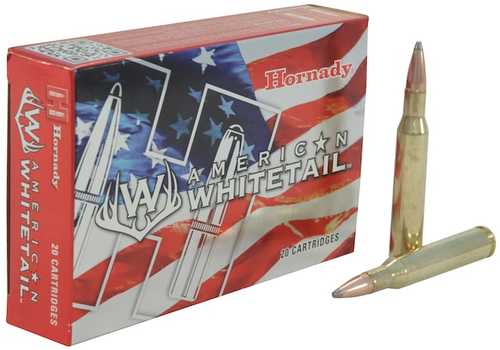 Hornady American Whitetail<span style="font-weight:bolder; "> 270</span> Win 130 gr 3060 fps InterLock Spire Point Ammo 20 Round Box