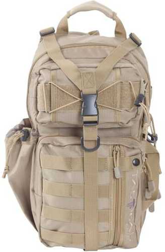 Allen Lite Force Tactical Sling Pack Tan Endura Fabric Design Padded Adjustable Single Shoulder Strap Conceal Carr