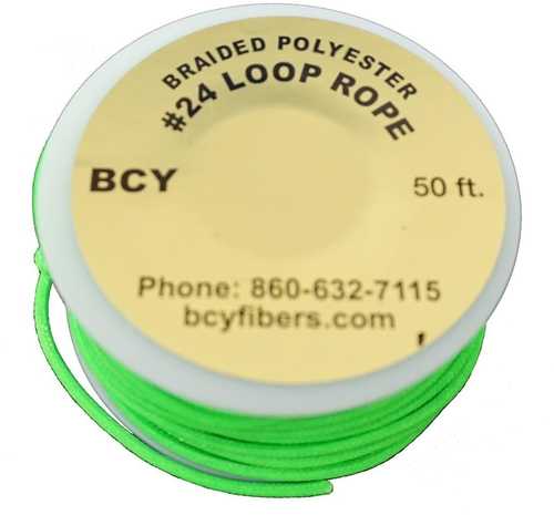 BCY Inc. BCY Size 24 D Loop Rope Neon Green 50 ft