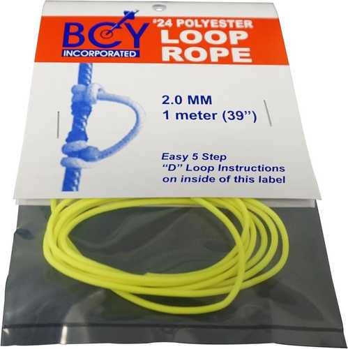 BCY Inc. BCY Size 24 D Loop Rope Neon Yellow 1 m