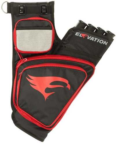 Elevation Equipped Transition Quiver Black/Red 4 Tube RH Model: 13021