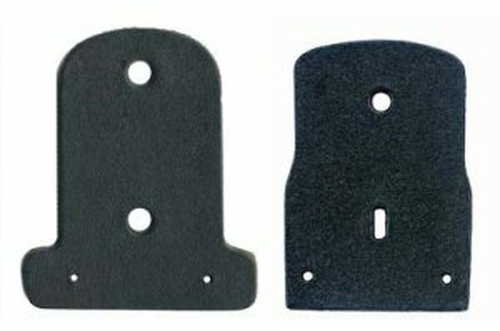 Desantis Police Style Badge Backer Fits 1.75" or 2" pin width for name plate Black U09BZ00Z0