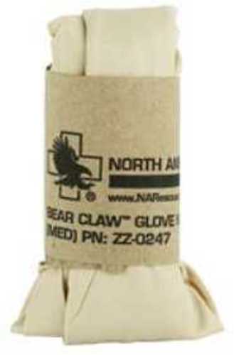 North American Rescue Bear Claw Nitrile Gloves Medium 25 Pair Package Sand Color ZZ-0247