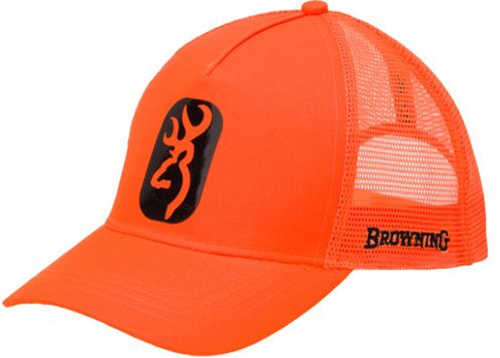 BG Cap Centerfire Blaze Orange W/Buck Mark Patch Adjustable