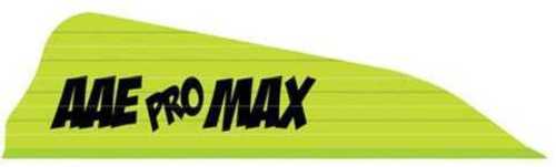 AA&E Leathercraft Pro Max Vane Neon Green 100 pk. Model: PMHABG100