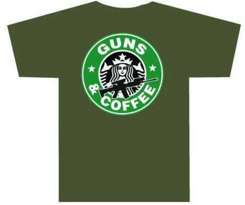 Tuff Products Guns And Coffee T-Shirt OLV DRB - Md